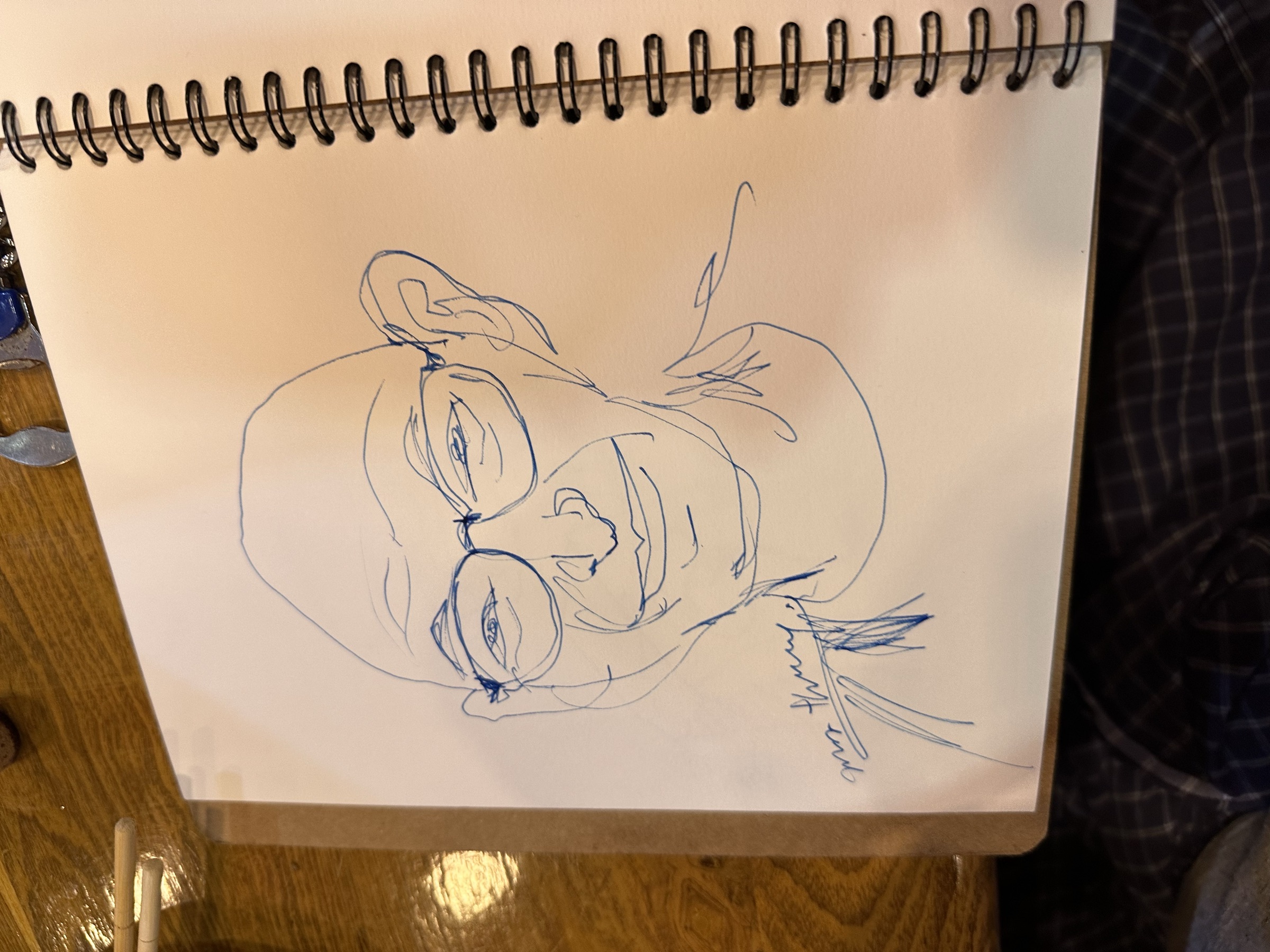 橋爪洋司を描いた2023年の自画像